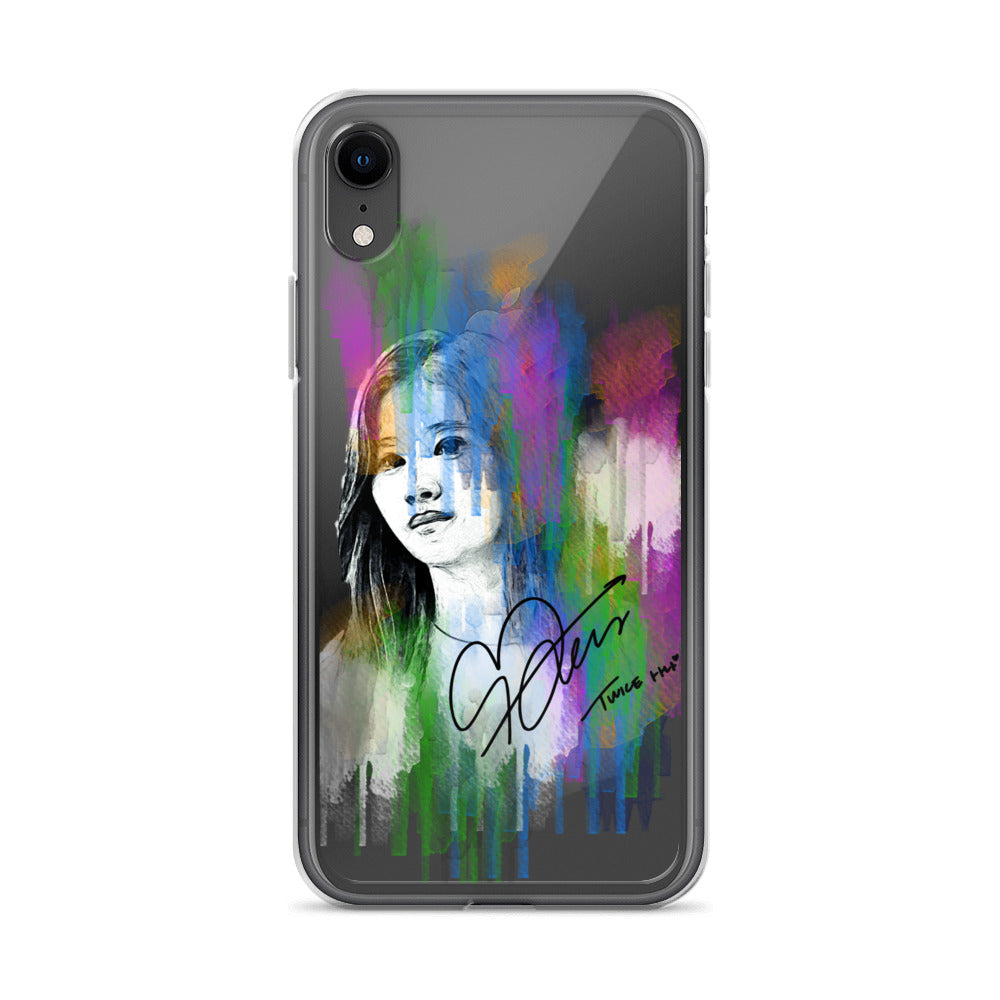 TWICE Sana, Minatozaki Sana Waterpaint Portrait iPhone Case