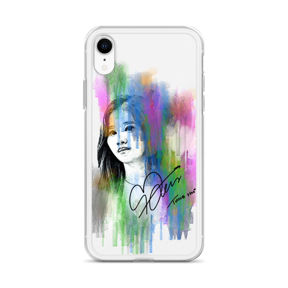 TWICE Sana, Minatozaki Sana Waterpaint Portrait iPhone Case