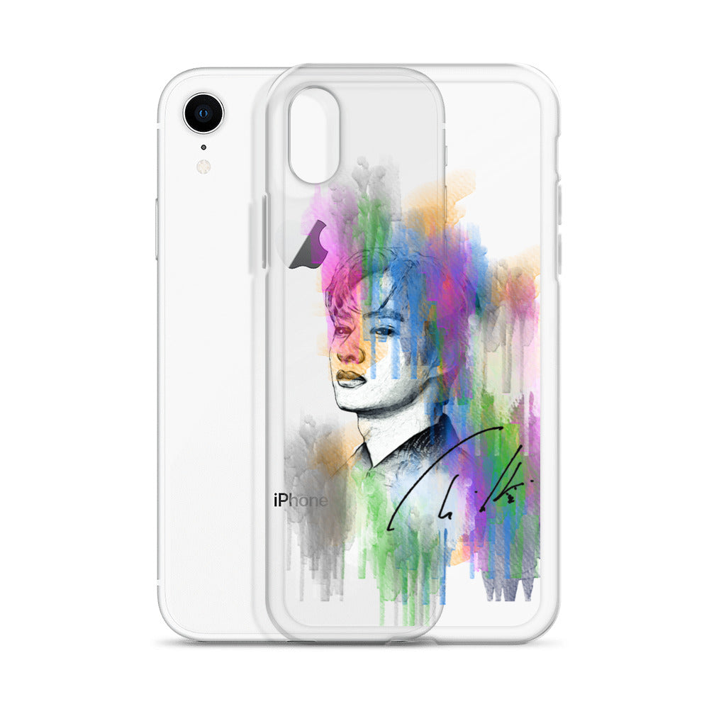 SEVENTEEN Jun, Wen Junhui Waterpaint Portrait iPhone Case