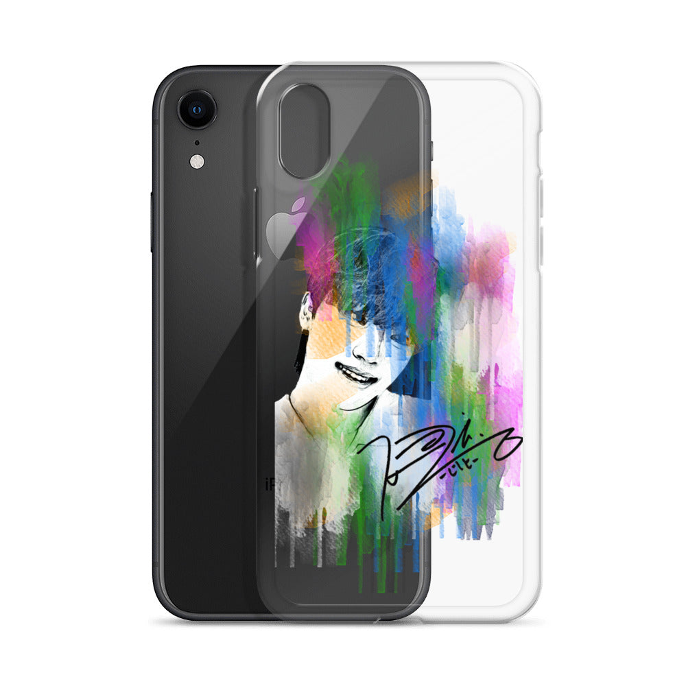 SEVENTEEN Dino, Lee Chan Waterpaint Portrait iPhone Case