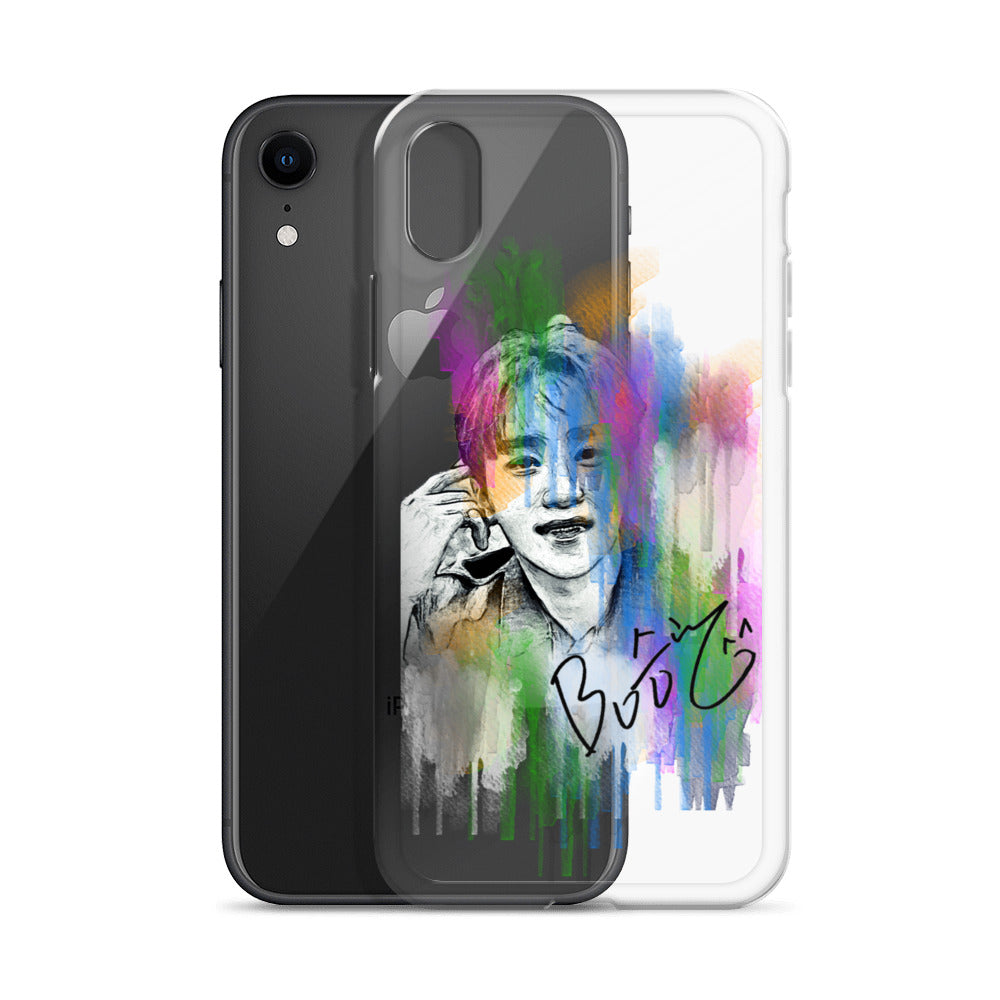 SEVENTEEN Seungkwan, Boo Seung-kwan Waterpaint Portrait iPhone Case