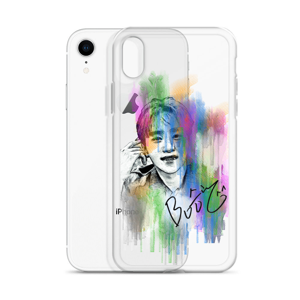 SEVENTEEN Seungkwan, Boo Seung-kwan Waterpaint Portrait iPhone Case