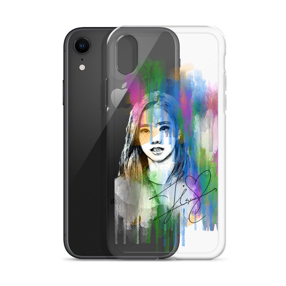 BLACKPINK Jisoo, Kim Jisoo Waterpaint Portrait iPhone Case - kpophow