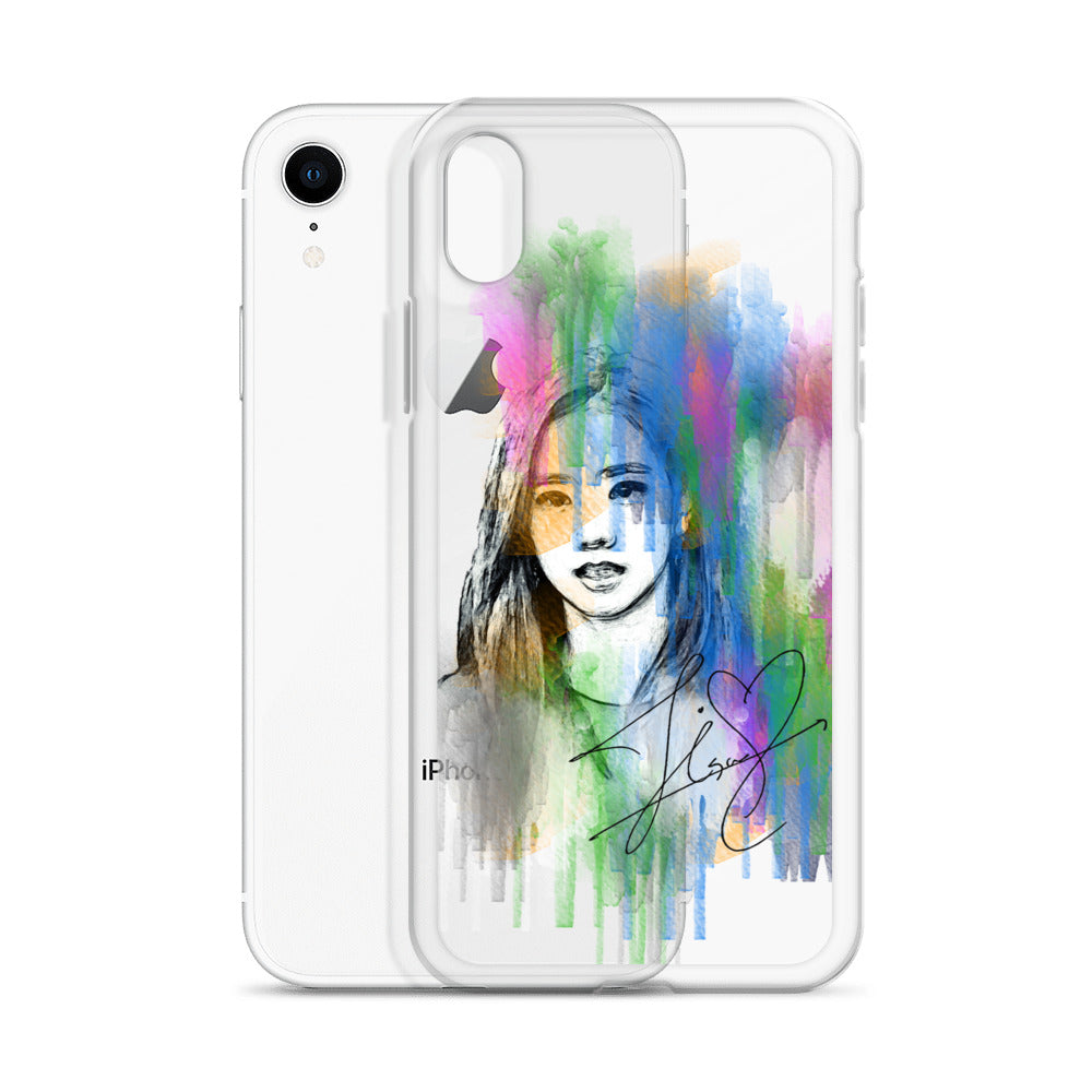 BLACKPINK Jisoo, Kim Jisoo Waterpaint Portrait iPhone Case - kpophow