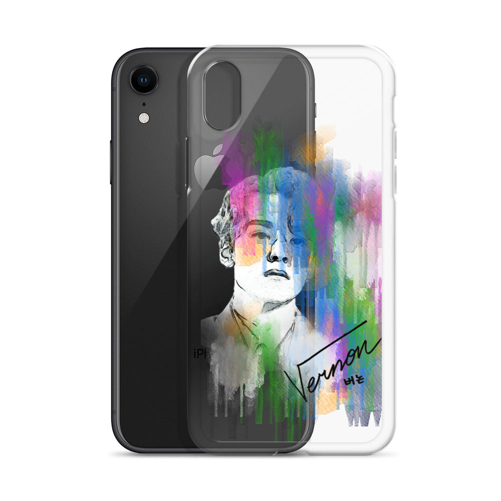 SEVENTEEN Vernon, Hansol Vernon Chwe Waterpaint Portrait iPhone Case