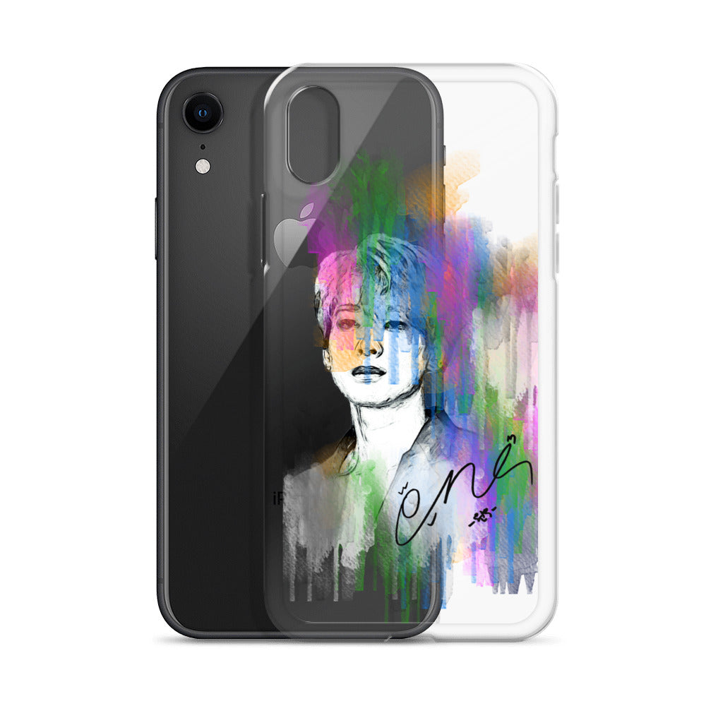 SEVENTEEN Wonwoo, Jeon Won-woo Waterpaint Portrait iPhone Case