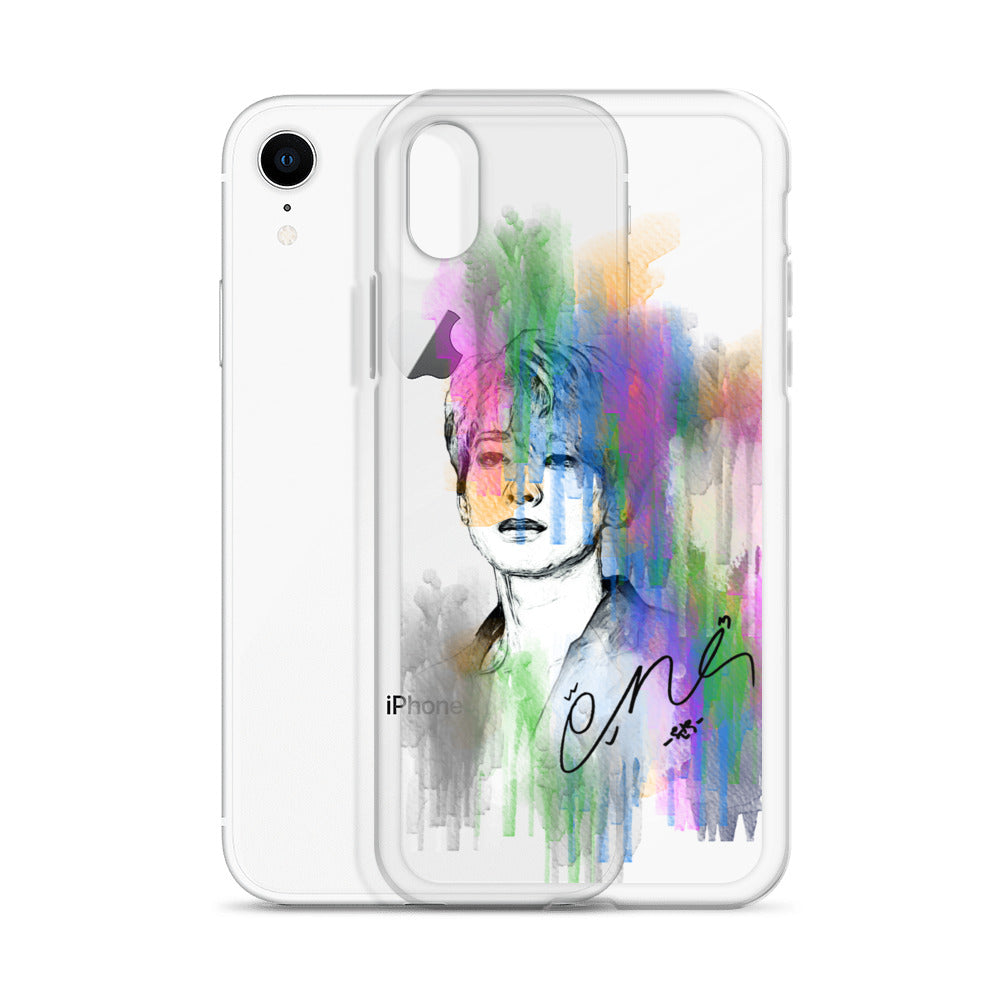 SEVENTEEN Wonwoo, Jeon Won-woo Waterpaint Portrait iPhone Case