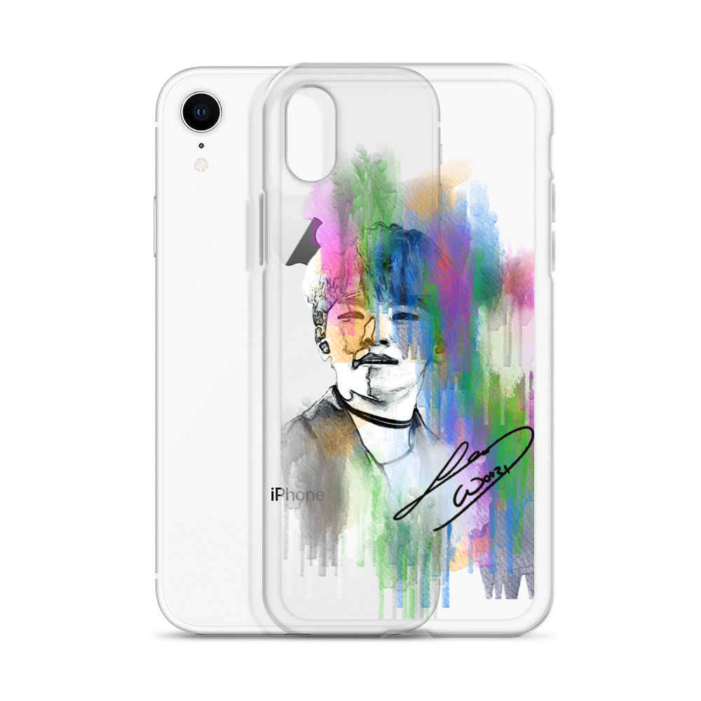 SEVENTEEN Woozi, Lee Ji-hoon Waterpaint Portrait iPhone Case