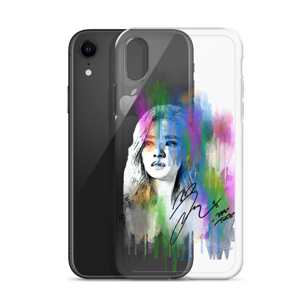 TWICE Jeongyeon, Yoo Jeong-yeon Waterpaint Portrait iPhone Case