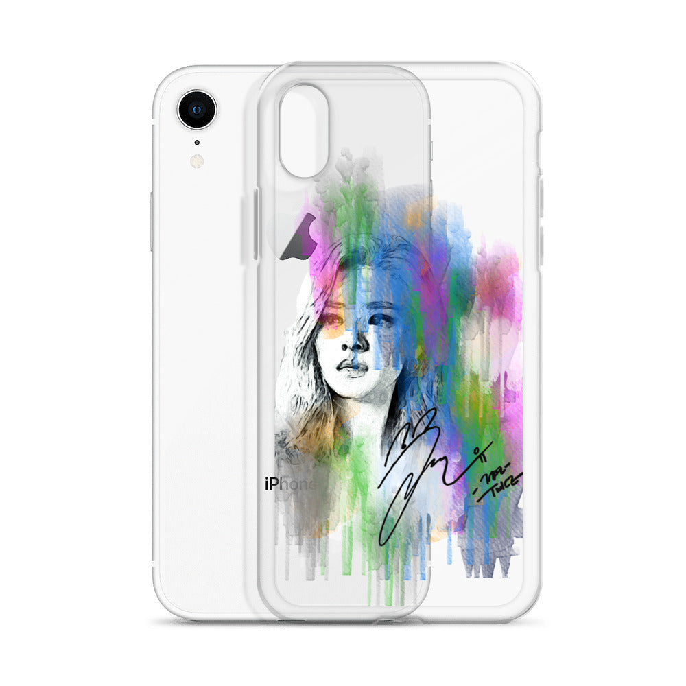 TWICE Jeongyeon, Yoo Jeong-yeon Waterpaint Portrait iPhone Case