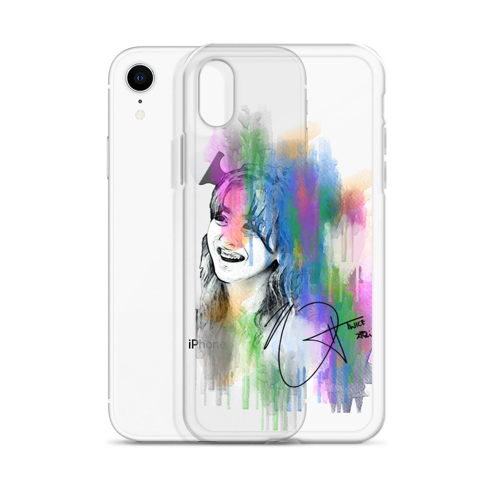 TWICE Jihyo, Park Ji-hyo Waterpaint Portrait iPhone Case