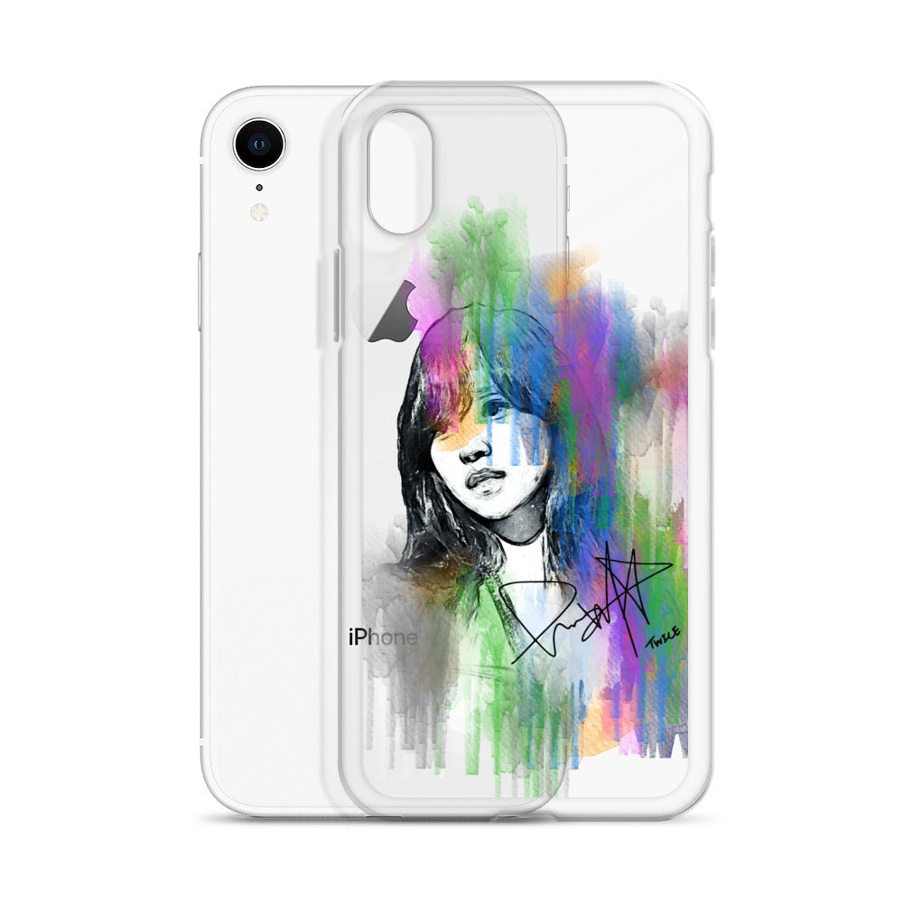 TWICE Mina, Mina Sharon Myoi Waterpaint Portrait iPhone Case