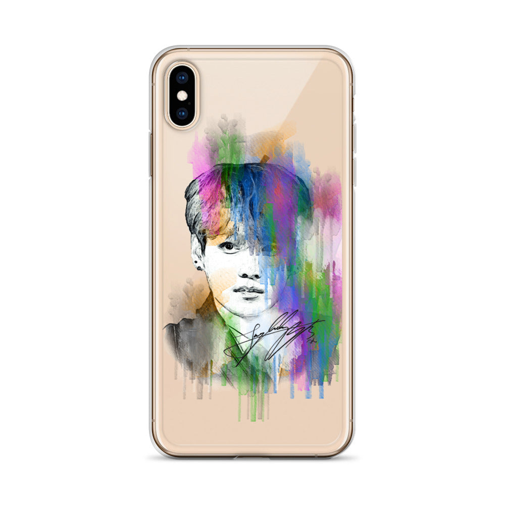 BTS Jungkook, Jeon Jung-kook Waterpaint portrait iPhone Case