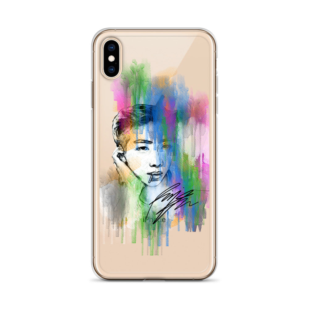 BTS RM, Kim Nam-joon Waterpaint portrait iPhone Case