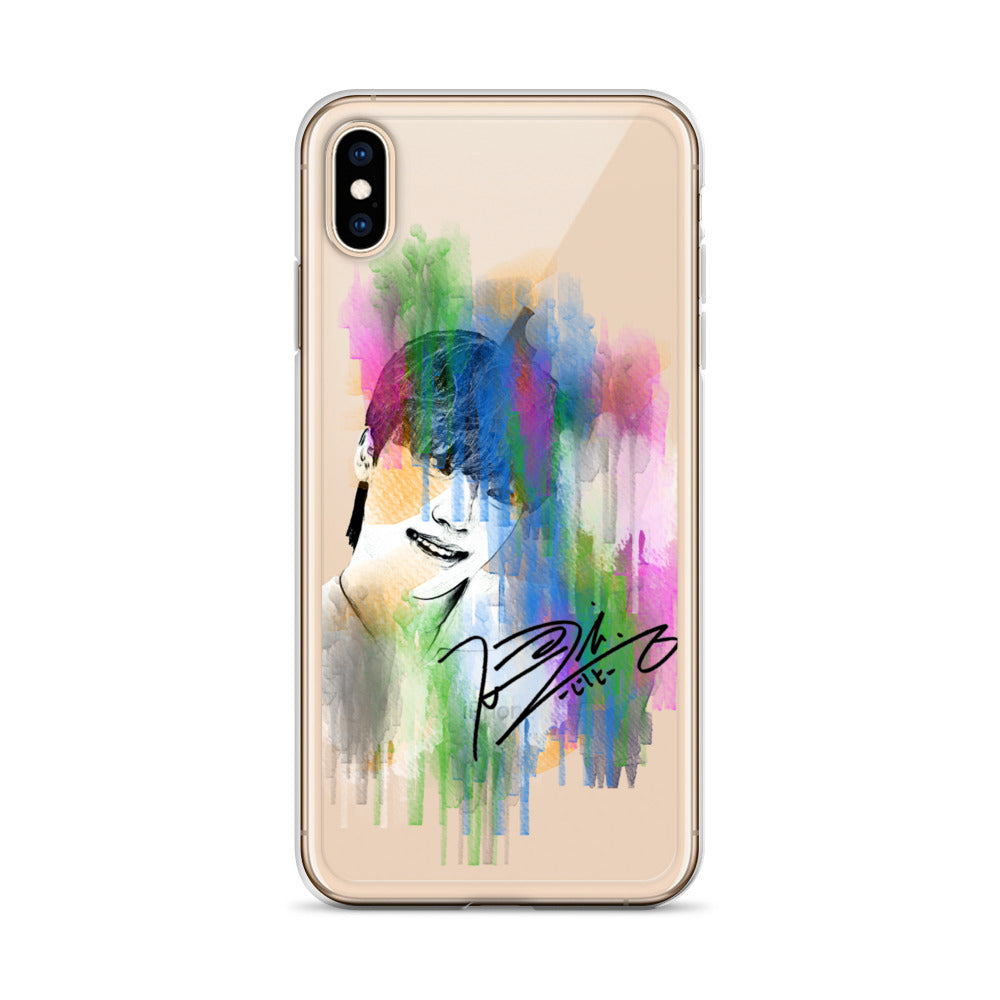 SEVENTEEN Dino, Lee Chan Waterpaint Portrait iPhone Case