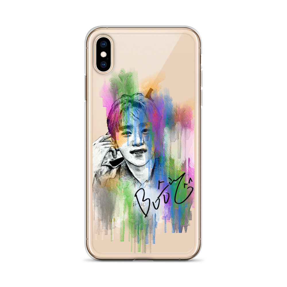 SEVENTEEN Seungkwan, Boo Seung-kwan Waterpaint Portrait iPhone Case