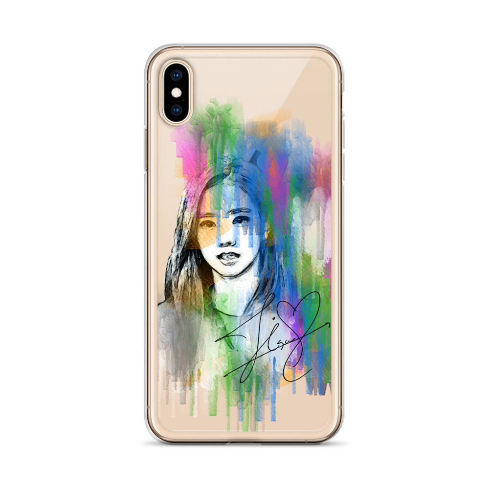 BLACKPINK Jisoo, Kim Jisoo Waterpaint Portrait iPhone Case - kpophow