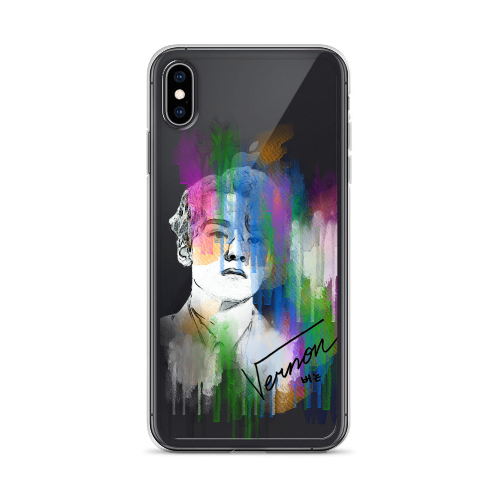 SEVENTEEN Vernon, Hansol Vernon Chwe Waterpaint Portrait iPhone Case