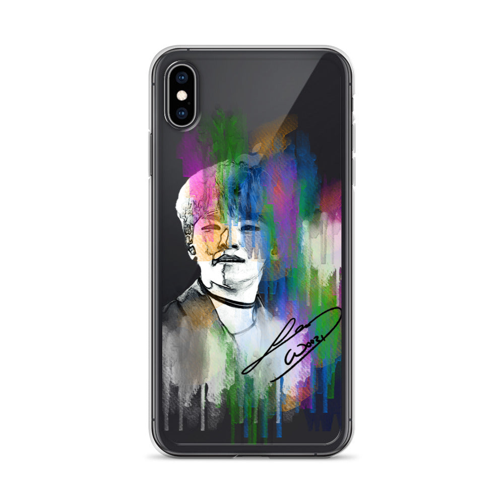 SEVENTEEN Woozi, Lee Ji-hoon Waterpaint Portrait iPhone Case