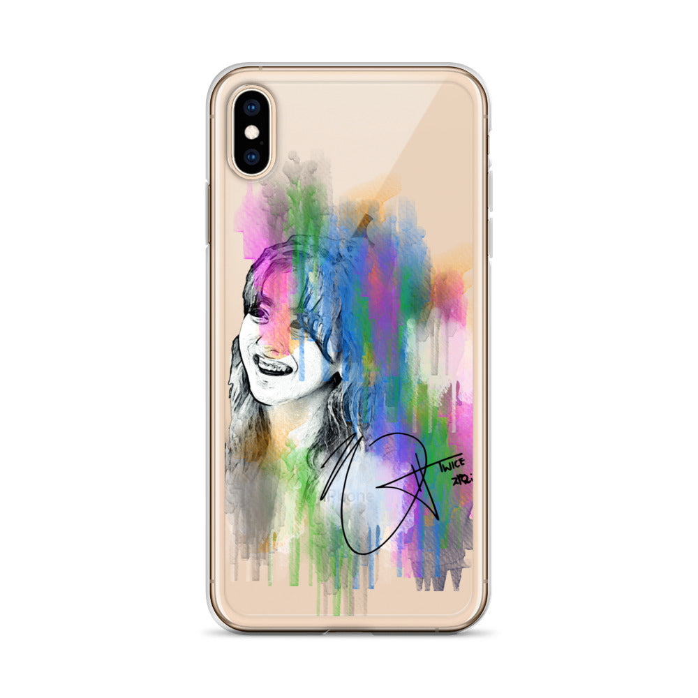 TWICE Jihyo, Park Ji-hyo Waterpaint Portrait iPhone Case