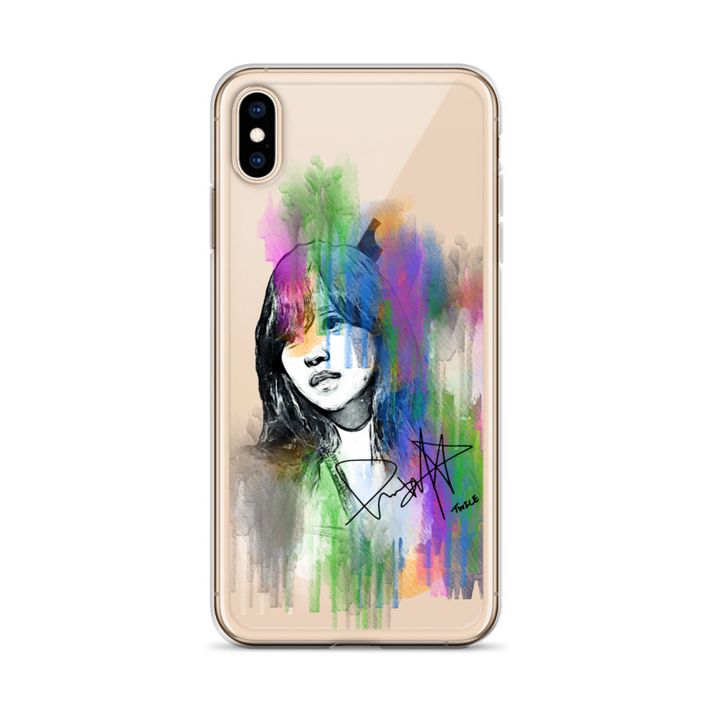 TWICE Mina, Mina Sharon Myoi Waterpaint Portrait iPhone Case