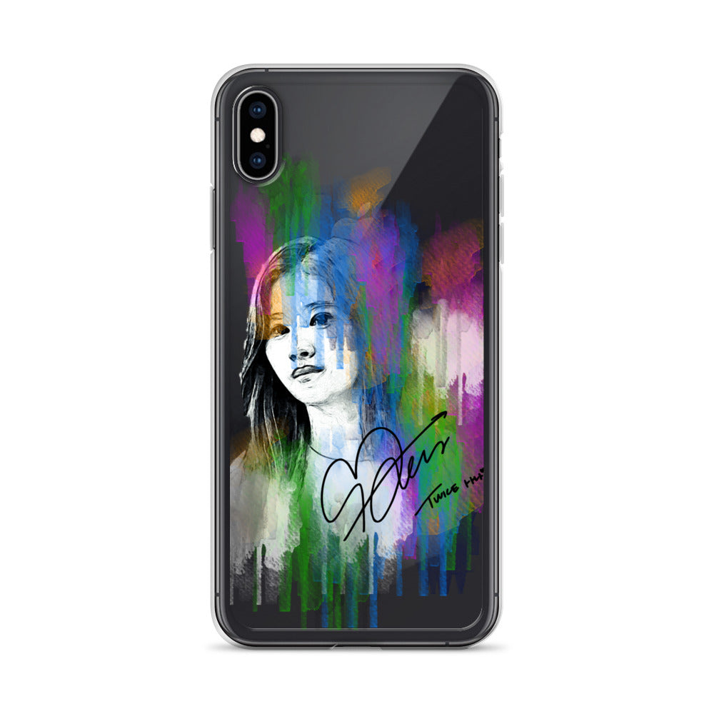 TWICE Sana, Minatozaki Sana Waterpaint Portrait iPhone Case