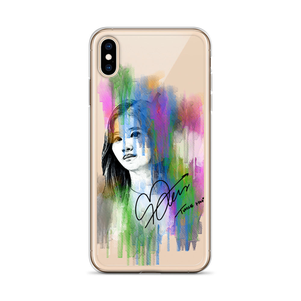 TWICE Sana, Minatozaki Sana Waterpaint Portrait iPhone Case