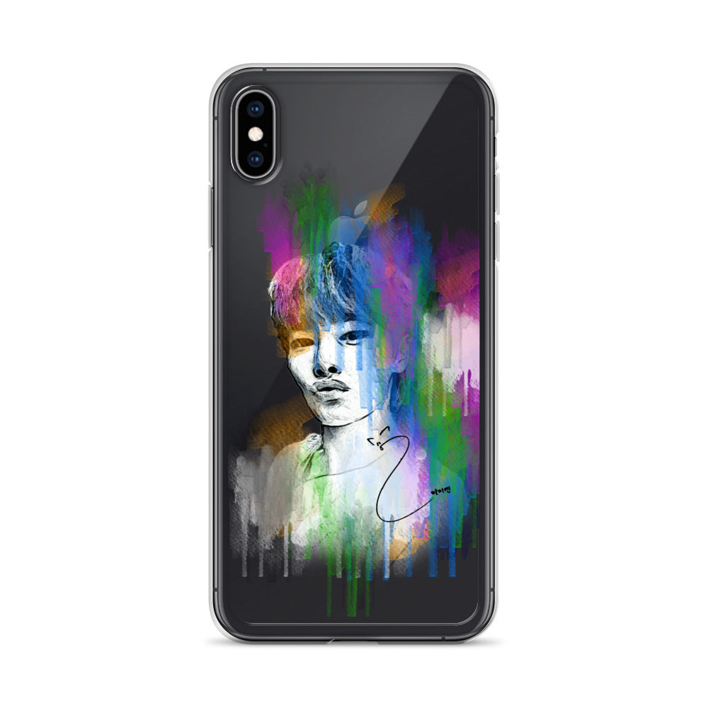 Stray Kids I.N, Yang Jeong-in Waterpaint Portrait iPhone Case