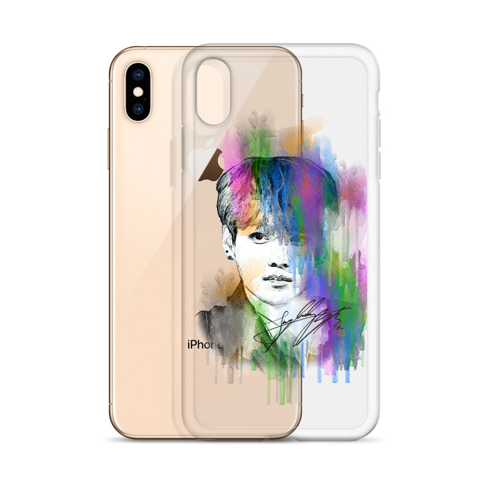 BTS Jungkook, Jeon Jung-kook Waterpaint portrait iPhone Case