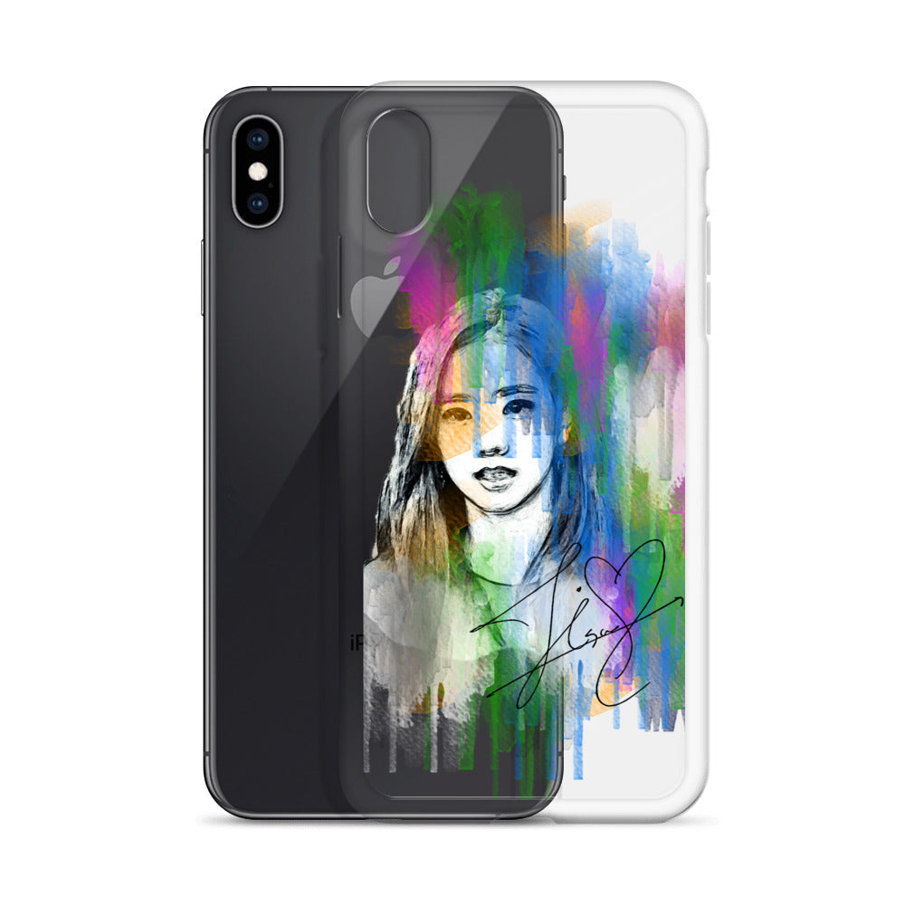 BLACKPINK Jisoo, Kim Jisoo Waterpaint Portrait iPhone Case - kpophow