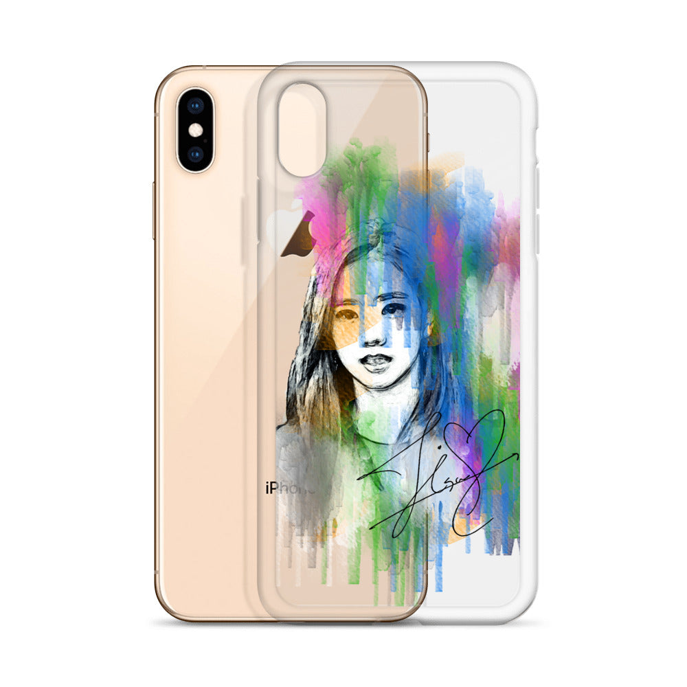 BLACKPINK Jisoo, Kim Jisoo Waterpaint Portrait iPhone Case - kpophow