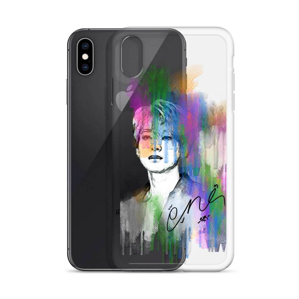 SEVENTEEN Wonwoo, Jeon Won-woo Waterpaint Portrait iPhone Case