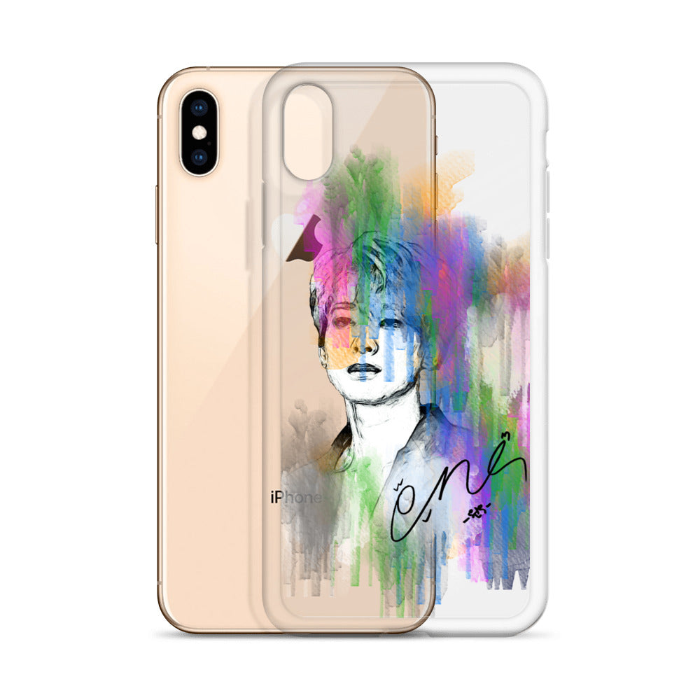 SEVENTEEN Wonwoo, Jeon Won-woo Waterpaint Portrait iPhone Case