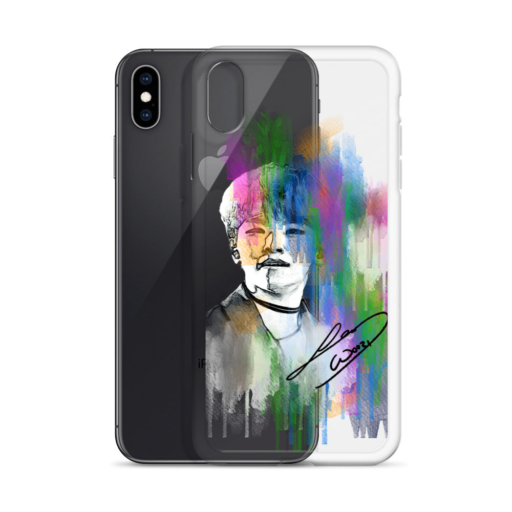 SEVENTEEN Woozi, Lee Ji-hoon Waterpaint Portrait iPhone Case