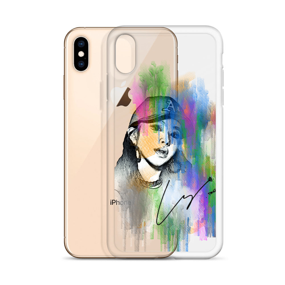 TWICE Chaeyoung, Son Chae-young Waterpaint Portrait iPhone Case