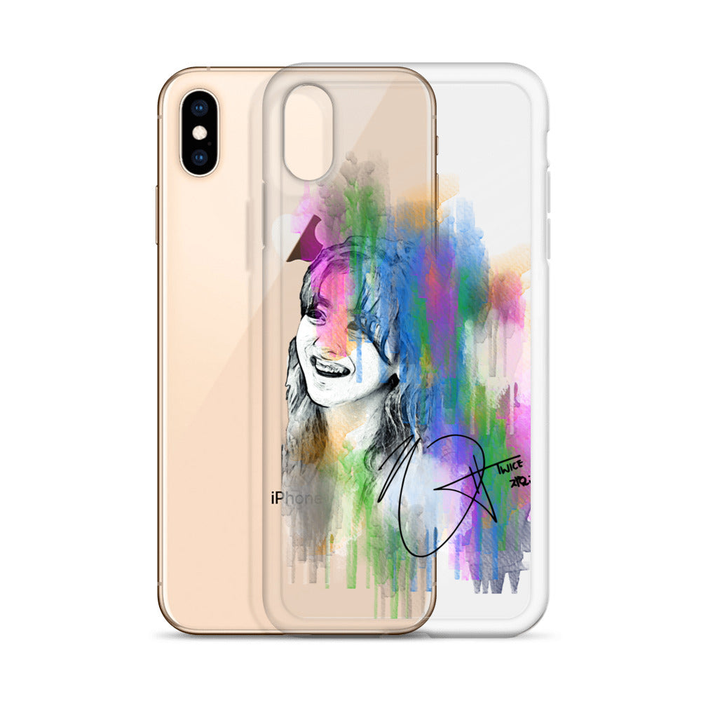 TWICE Jihyo, Park Ji-hyo Waterpaint Portrait iPhone Case