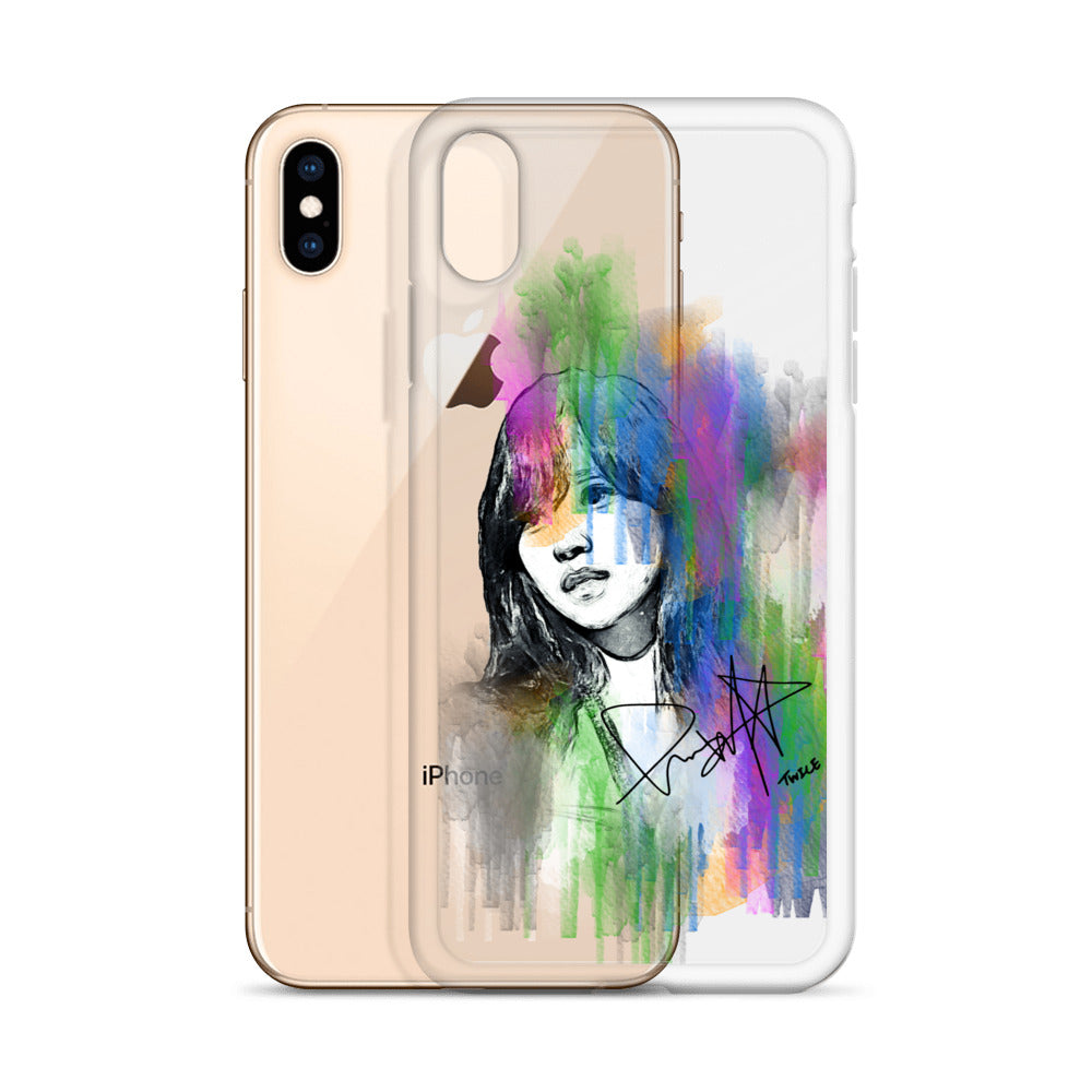 TWICE Mina, Mina Sharon Myoi Waterpaint Portrait iPhone Case