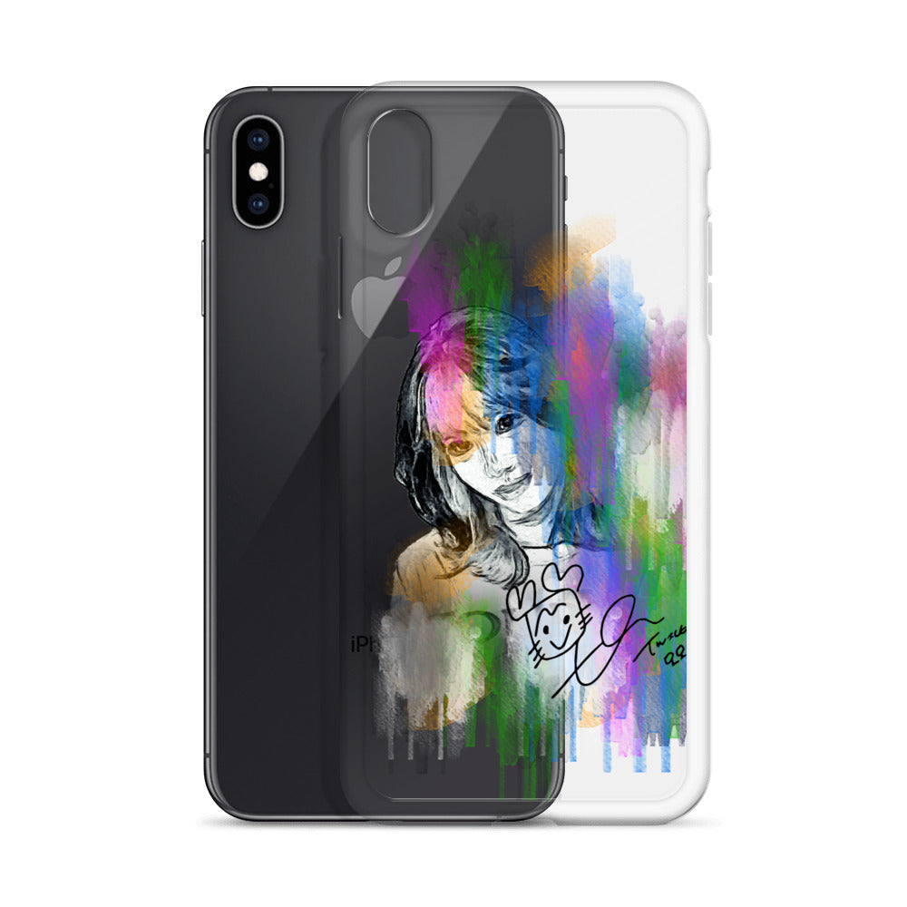 TWICE Momo, Hirai Momo Waterpaint Portrait iPhone Case