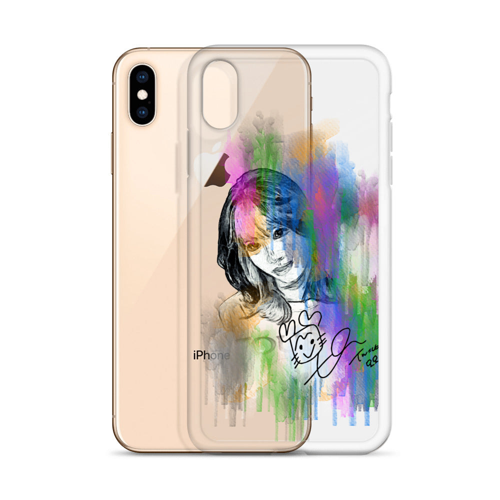 TWICE Momo, Hirai Momo Waterpaint Portrait iPhone Case