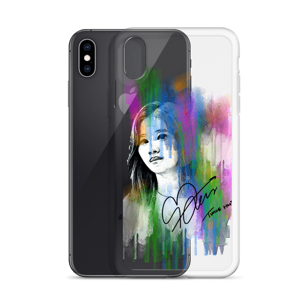 TWICE Sana, Minatozaki Sana Waterpaint Portrait iPhone Case