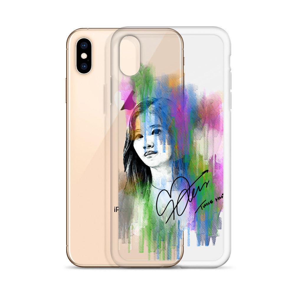 TWICE Sana, Minatozaki Sana Waterpaint Portrait iPhone Case