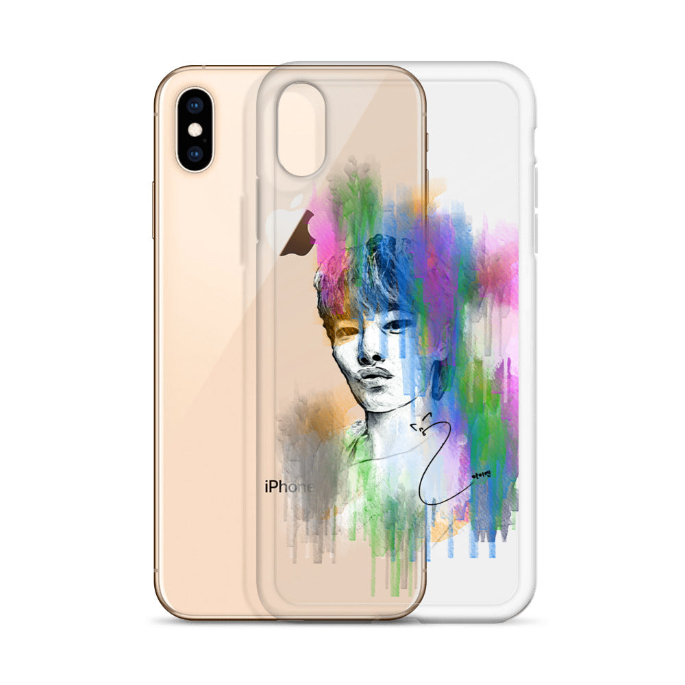 Stray Kids I.N, Yang Jeong-in Waterpaint Portrait iPhone Case