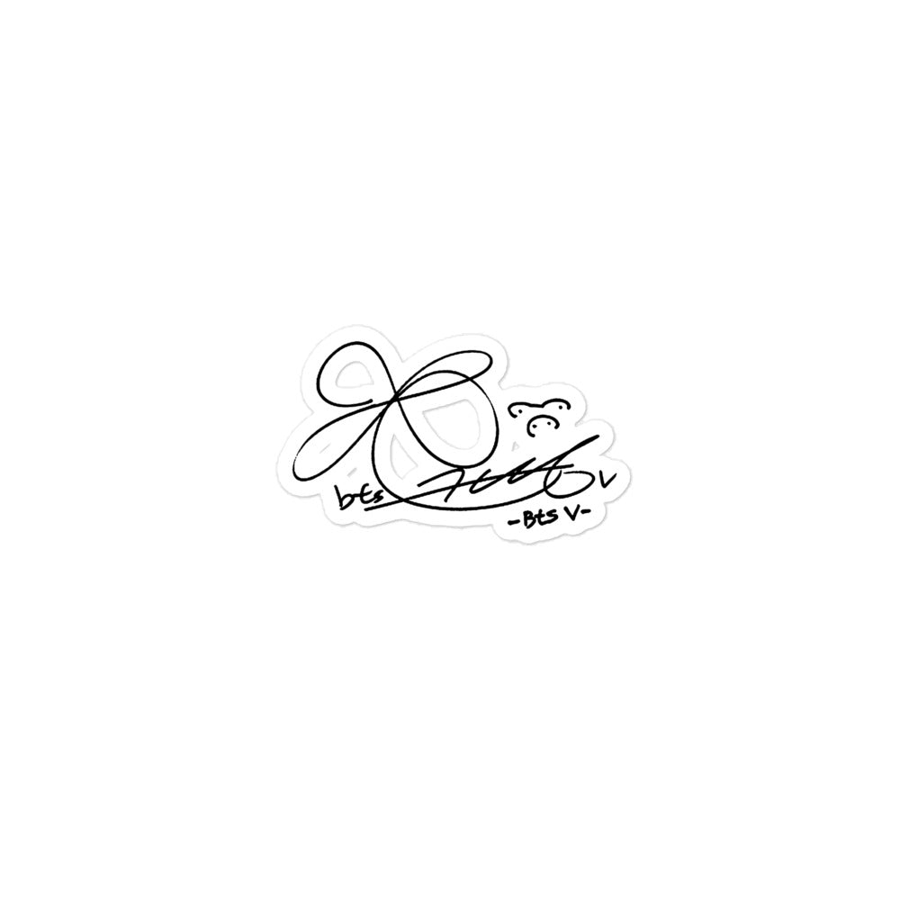 BTS V, Kim Tae-hyung Signature Sticker