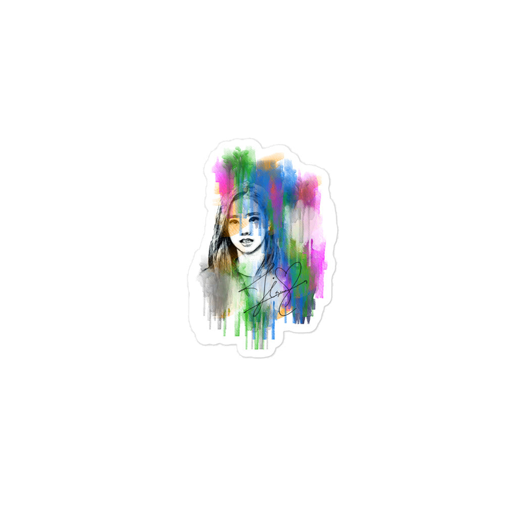 BLACKPINK Jisoo, Kim Jisoo Waterpaint Portrait Sticker