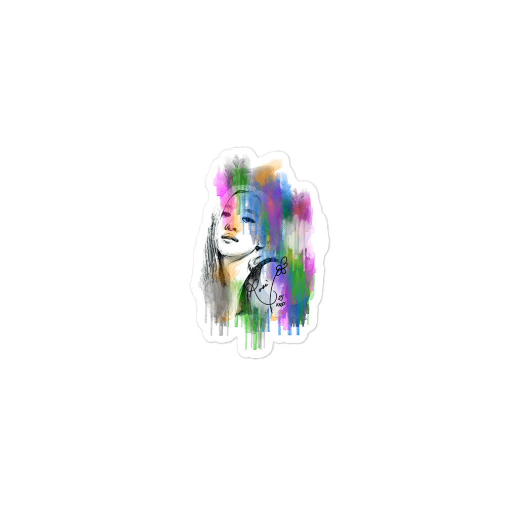 BLACKPINK Rosé, Roseanne Park Waterpaint Portrait Sticker