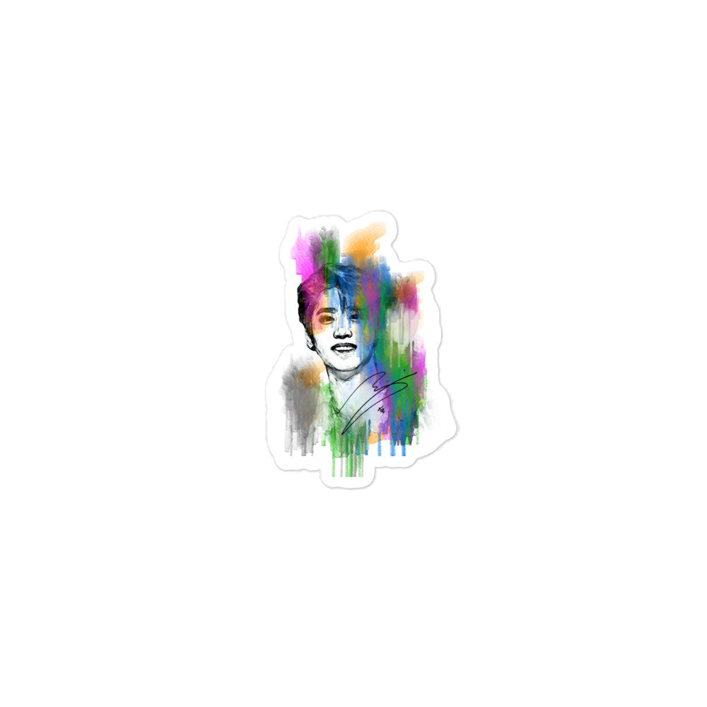 Stray Kids Han, Han Ji-sung Waterpaint Portrait Sticker