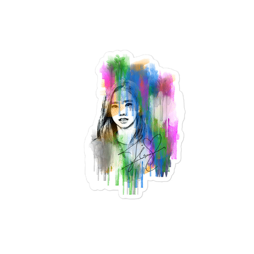 BLACKPINK Jisoo, Kim Jisoo Waterpaint Portrait Sticker