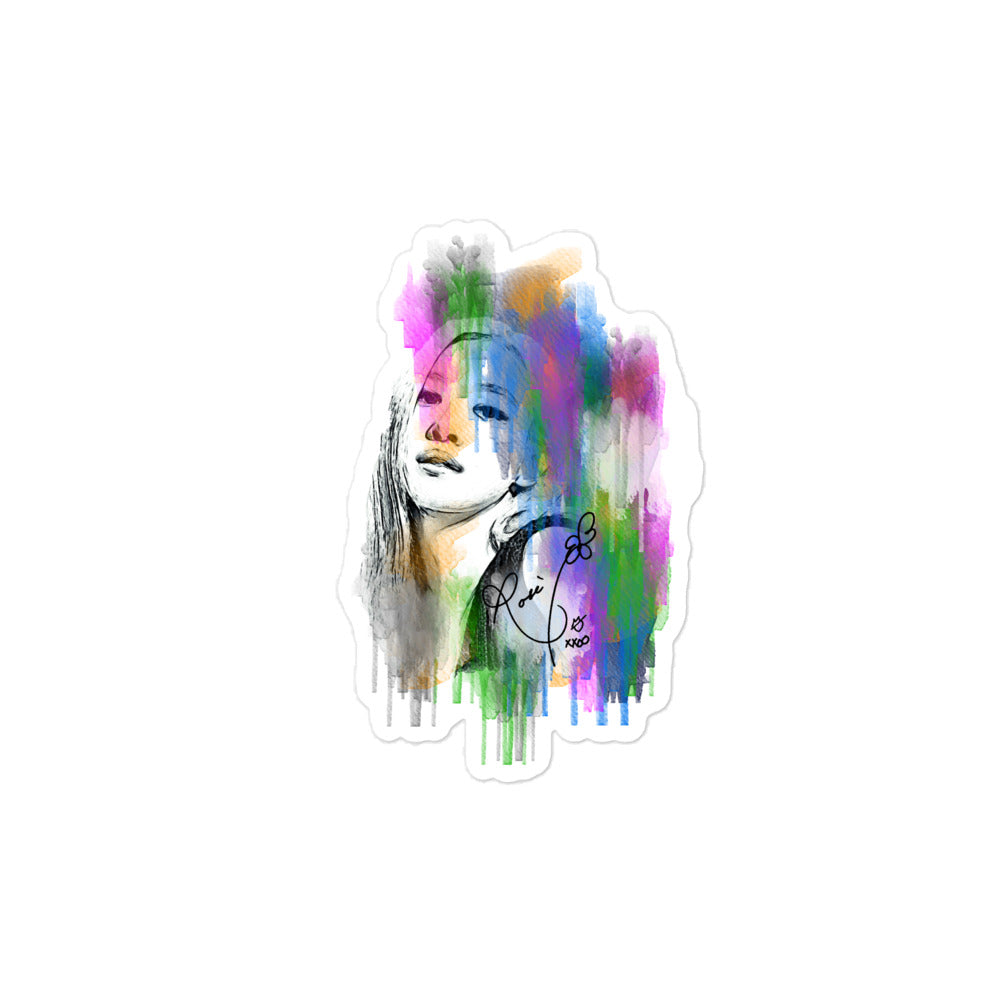 BLACKPINK Rosé, Roseanne Park Waterpaint Portrait Sticker