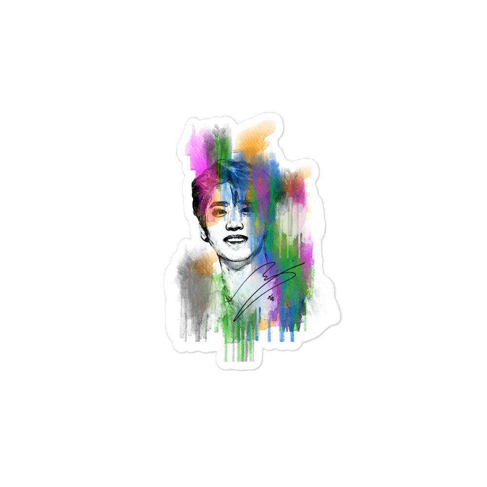 Stray Kids Han, Han Ji-sung Waterpaint Portrait Sticker