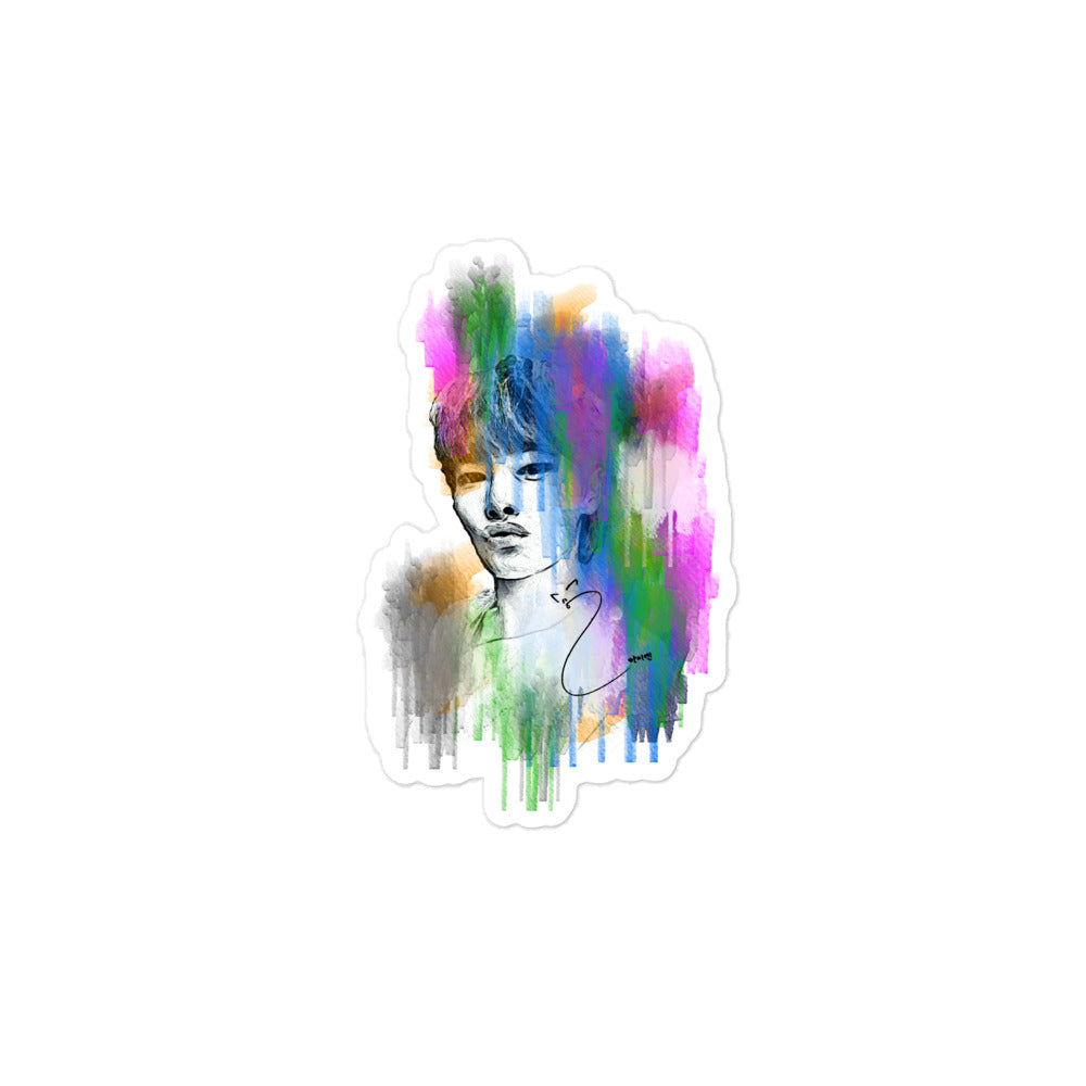 Stray Kids I.N, Yang Jeong-in Waterpaint Portrait Sticker